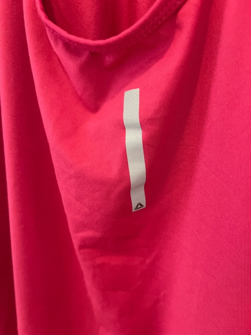 Reebok Short-Sleeve Scoop Neck Tops in Hot Pink and Black - Picture 5 of 12
